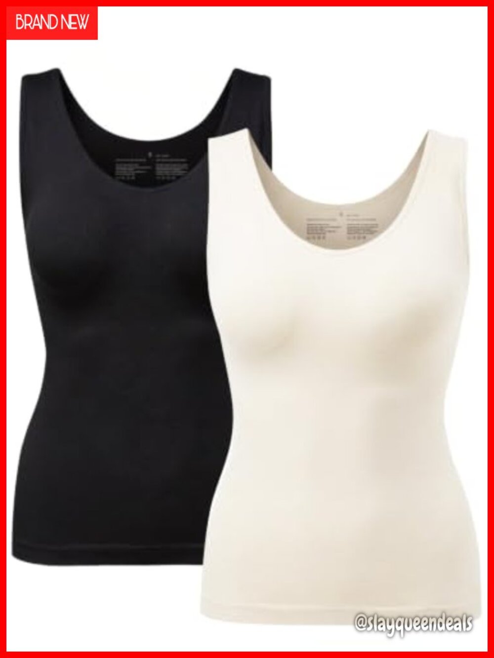 Seamless Tummy Control Shapewear Tank Top Compression Cami Shaper